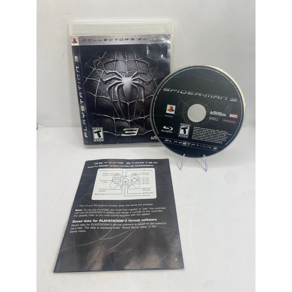 Spider-Man 3 Collector's Edition (Sony PlayStation 3, 2007) PS3 W/ MANUAL